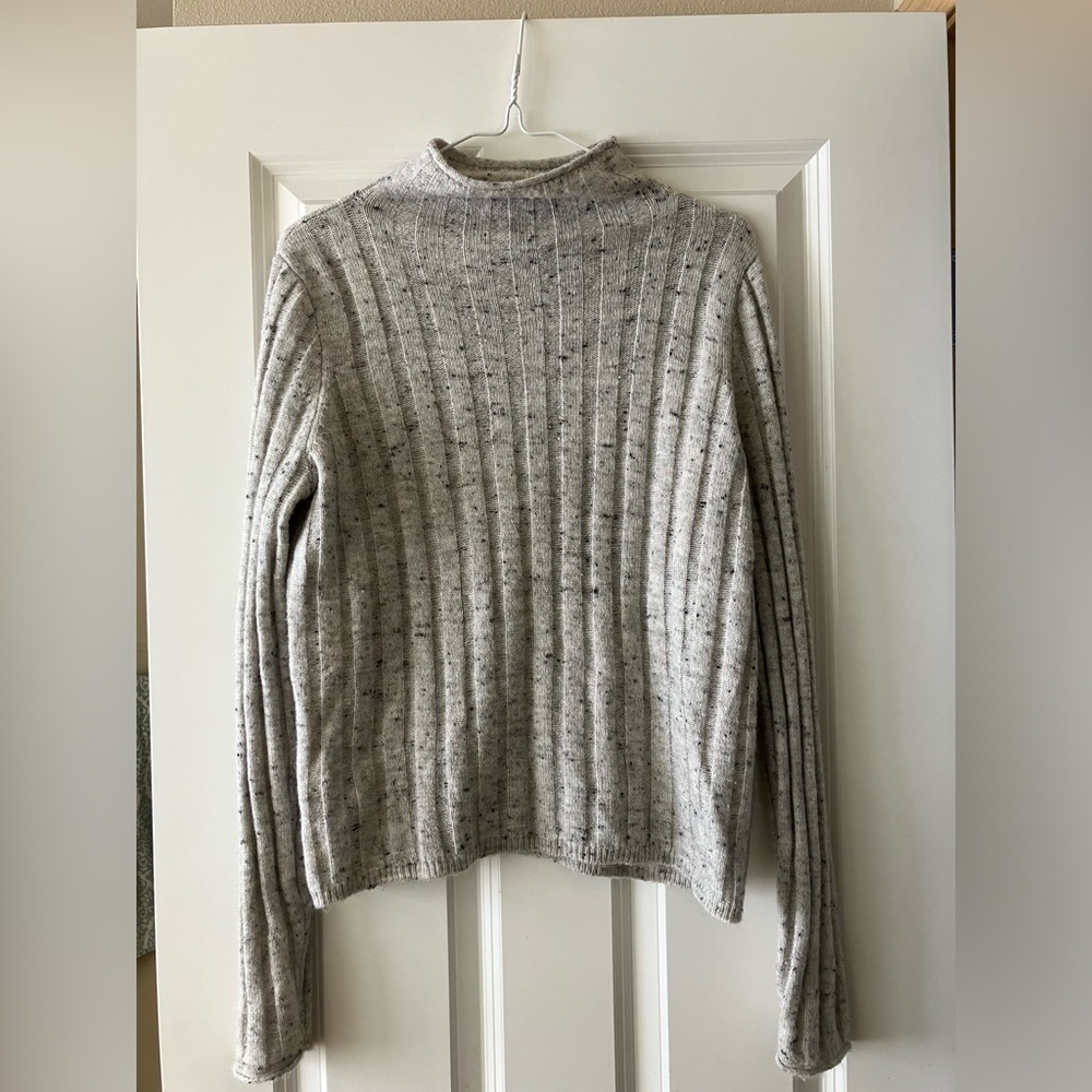 Madewell Donegal Turtleneck Sweater, grey size Small